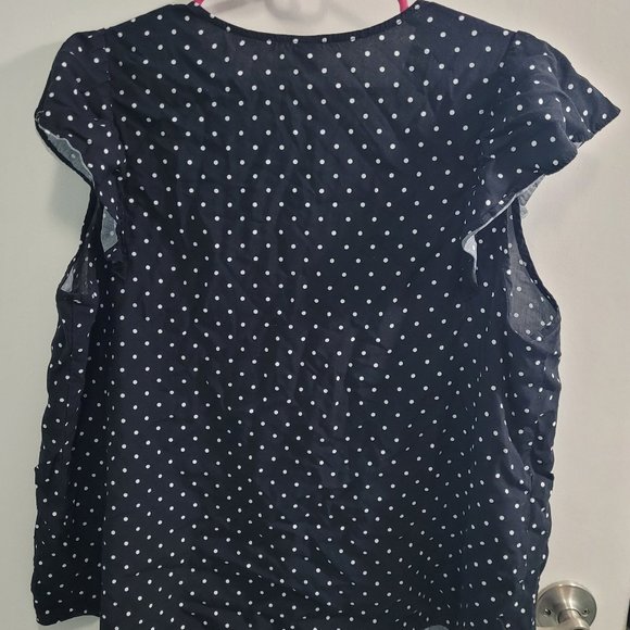 XL Old Navy Black Polka Dot Tank - Picture 2 of 8